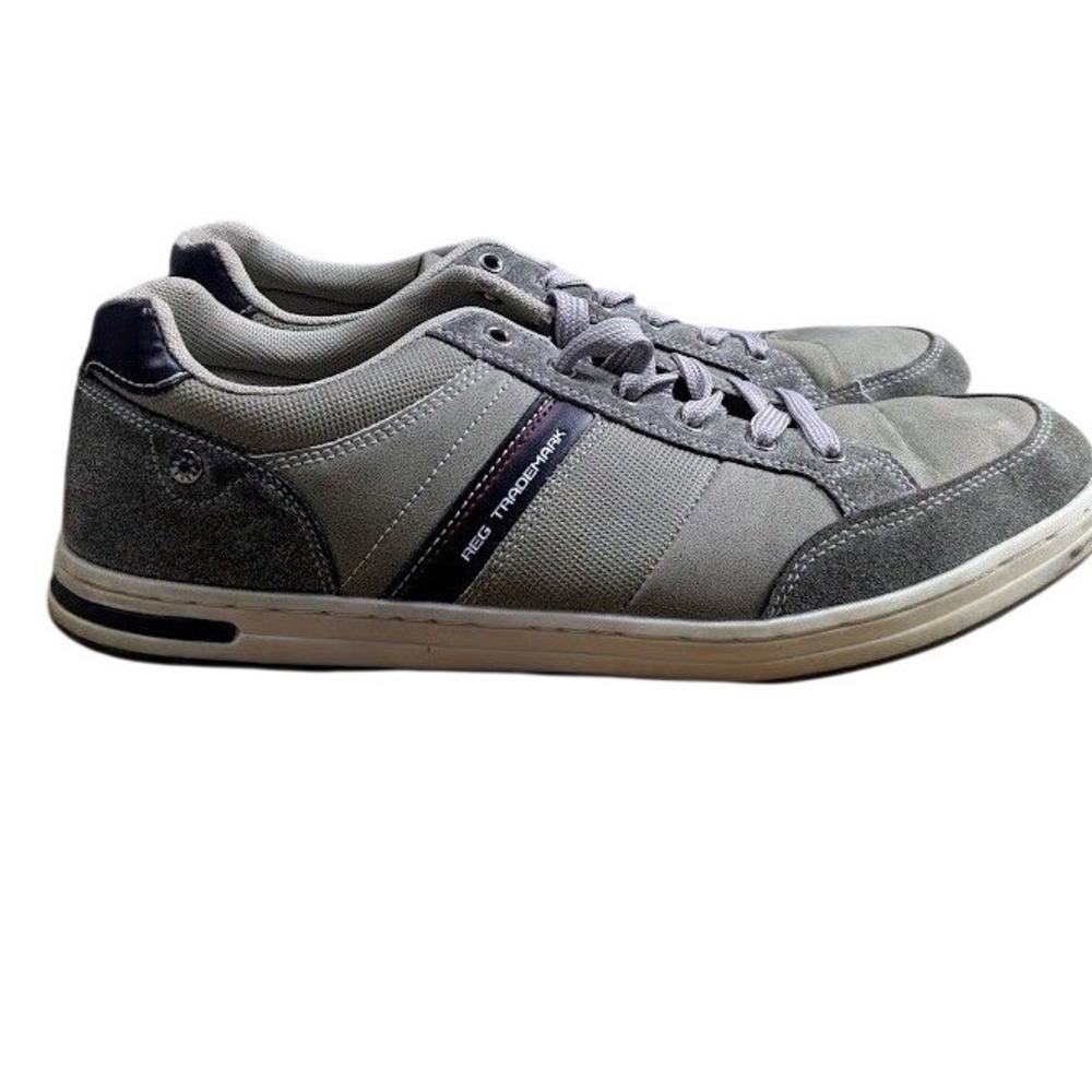 Arrigo Bello Mens Grey Fashion Sneakers Size 10.5 Low Top Lace Up Shoes A0257-4